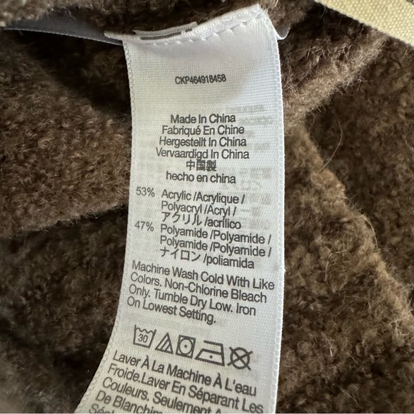 Madewell Bouclé sweater vest in hthr brownstone color size M - Picture 12 of 12